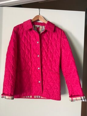 Burberry Quilted Red Women's Jacket